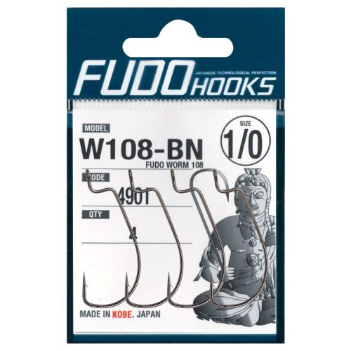 Fudo Worm W108R - 1/0 - 4db