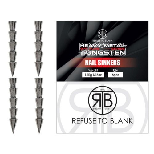 RTB Tungsten Nail Sinkers - 2,2gr - 6db