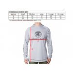 RTB UV Long Sleeve Hoodie UPF 50+ - S - Light Camo Grey