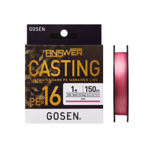 Gosen Answer Casting PE X16 - PE 2.0 - 150m - 0.235mm - Pink