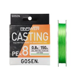   Gosen Answer Casting PE X8 - PE 1.5 - 150m - 0.205mm - Light Green