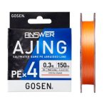 Gosen Answer Ajing PE X4 - PE 0.3 - 150m - 0.089mm - Cocktail Orange