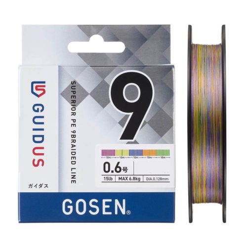 Gosen Guidus PE X9 - PE 1.2 - 150m - 0.185mm - Multicolor