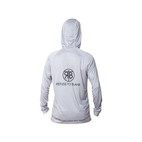 RTB UV Long Sleeve Hoodie UPF 50+ - S - Light Grey