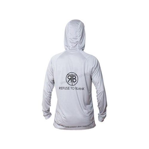 RTB UV Long Sleeve Hoodie UPF 50+ - M - Light Grey