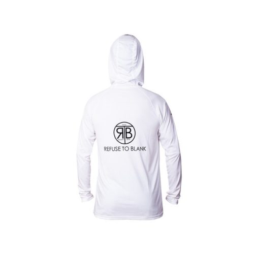 RTB UV Long Sleeve Hoodie UPF 50+ - M - Bright White